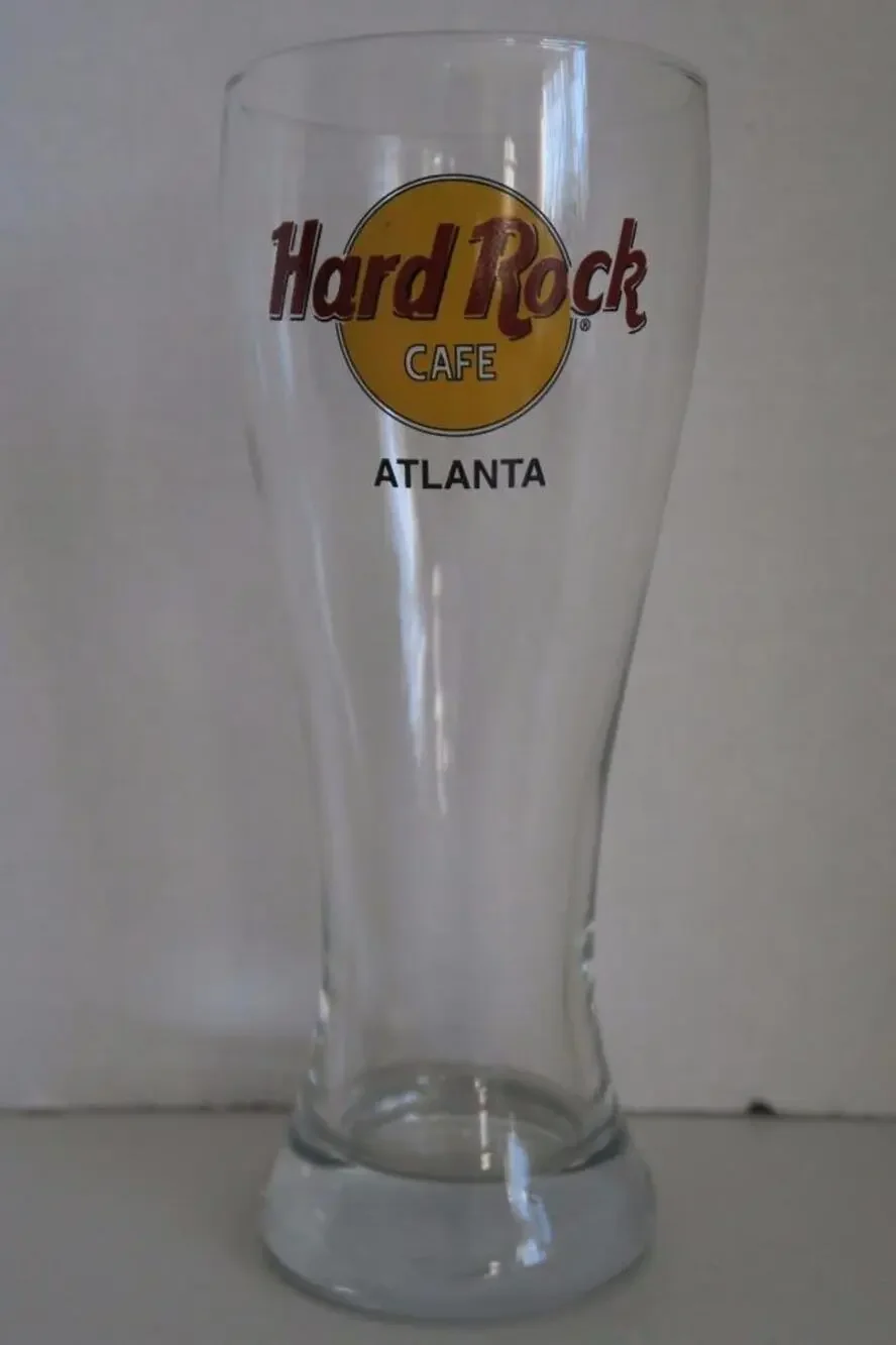 Hard Rock Cafe Atlanta Pilsner Beer Tall Glass -121615
